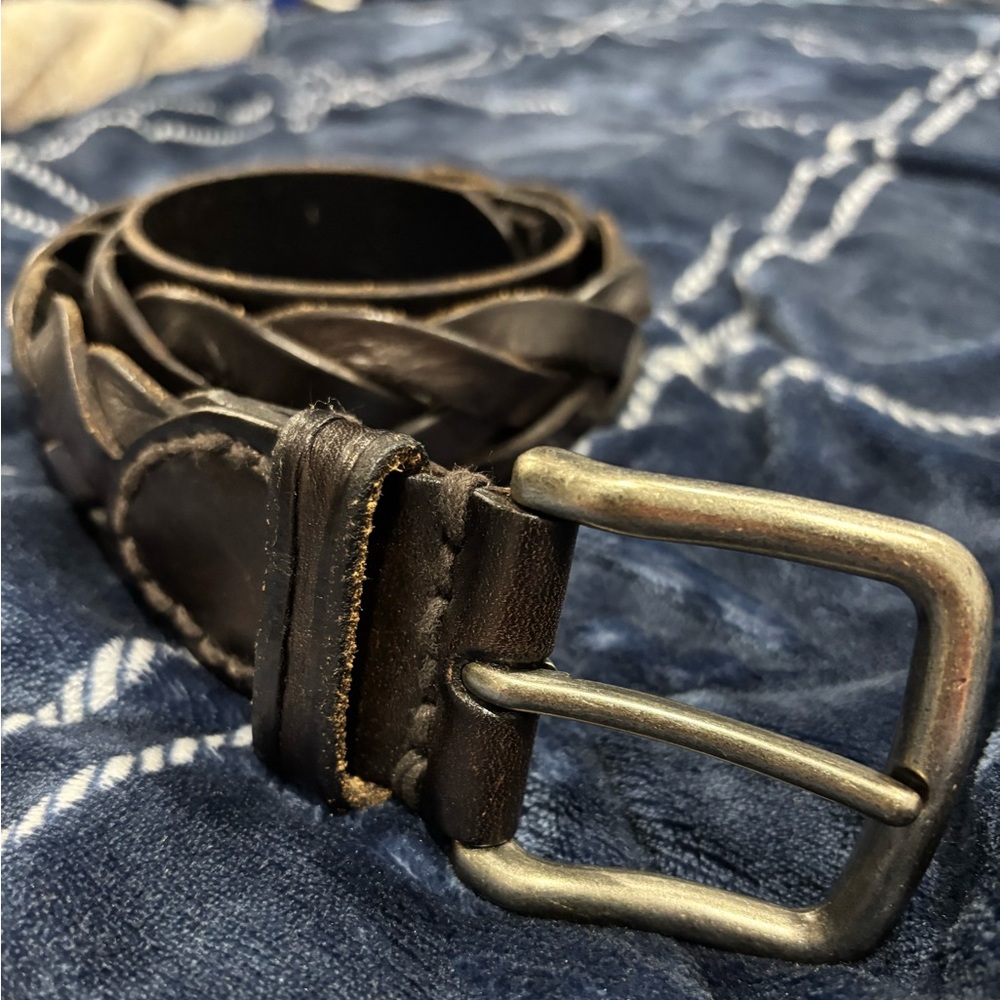 men’s vintage Abercrombie and Fitch leather belt